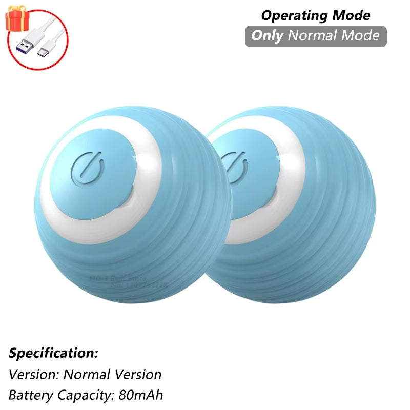 1/2 PCS Cat Interactive Ball Toy Automatic Rolling Ball Faux Tail Rechargeable Smart Pet Electric Toy Pet Toy Imitate Mouse