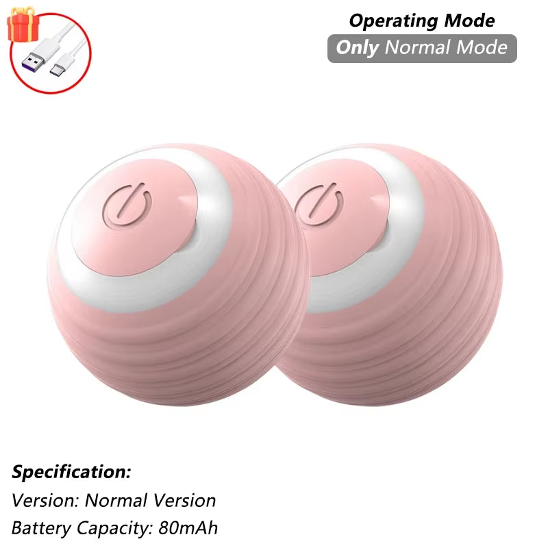 1/2 PCS Cat Interactive Ball Toy Automatic Rolling Ball Faux Tail Rechargeable Smart Pet Electric Toy Pet Toy Imitate Mouse
